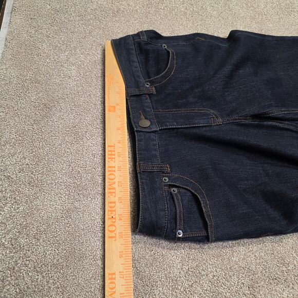 Retro festival boho Flare INC Denim Regular Fit Wide Leg Bell-Bottom sz 6 - Picture 8 of 16